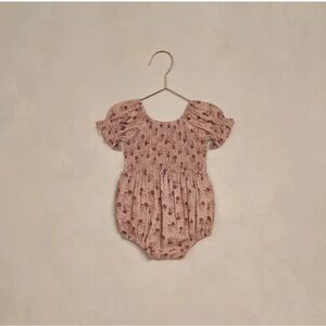 Rylee + Cru Cosette Romper in Fig Ditsy